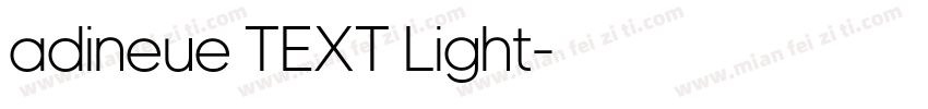 adineue TEXT Light字体转换